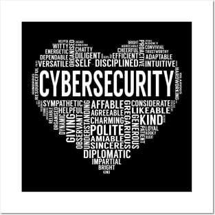Cybersecurity Heart Posters and Art